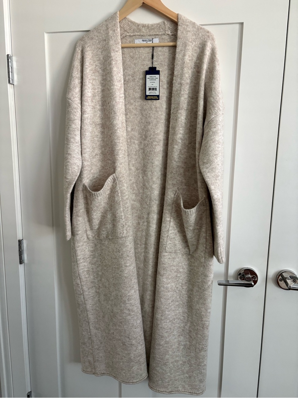 Smash & Tess x Jillian Harris Oatmeal Sweater Weather Long Cardigan M/L